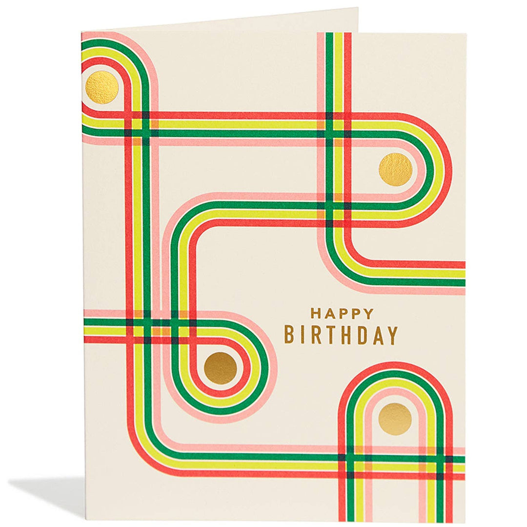 Rainbow Ribbon Birthday Card