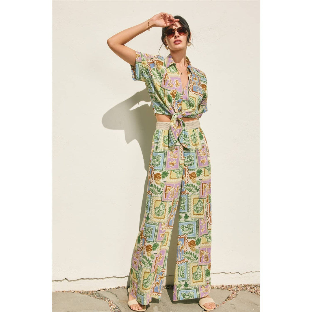 Offshore Decorative Knit Waist Pants