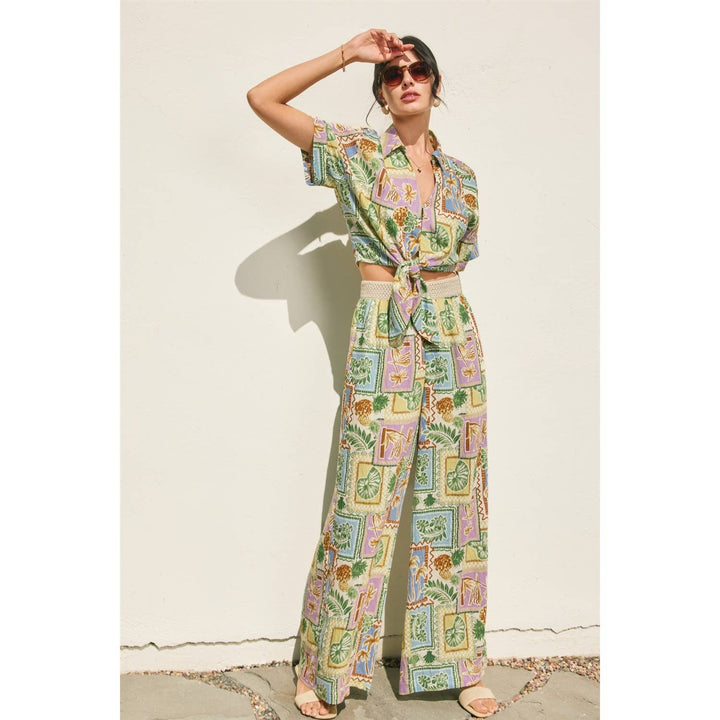 Offshore Decorative Knit Waist Pants