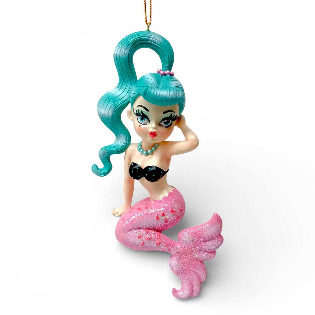 Isla Blue Hair Baby Doll Mermaid by Miss Fluff