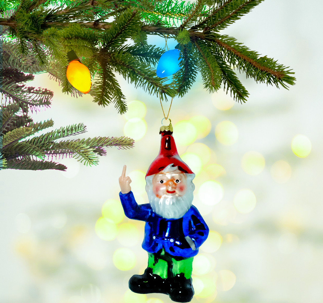 Naughty Gnome Ornament