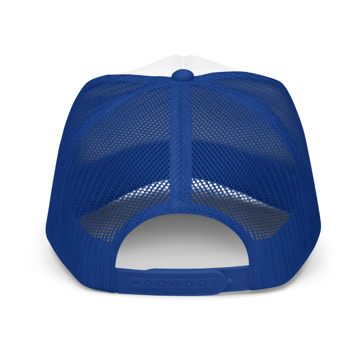 Palm Springs Nudist Club Trucker Hat - Otto Royal / White/ Royal
