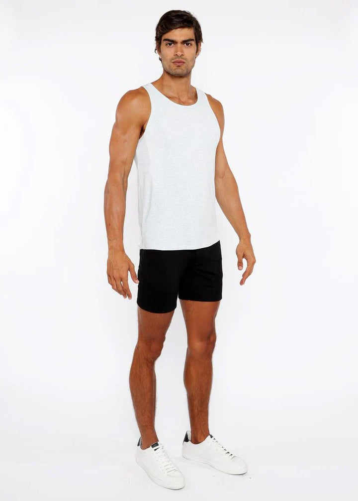 Pastel Blue Rib Stretch Modal Tank Sta-16004-02