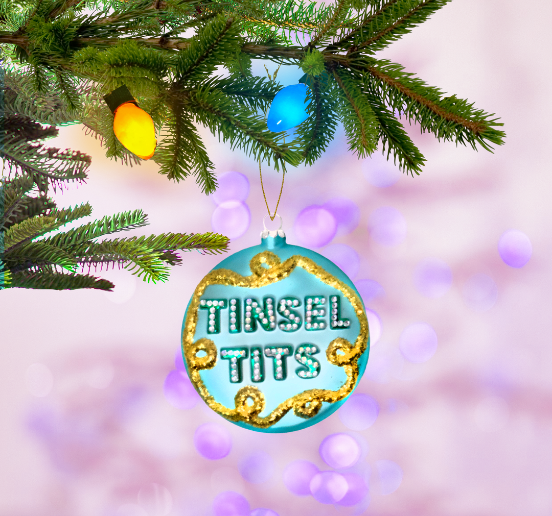 Tinsel Tits Ornament