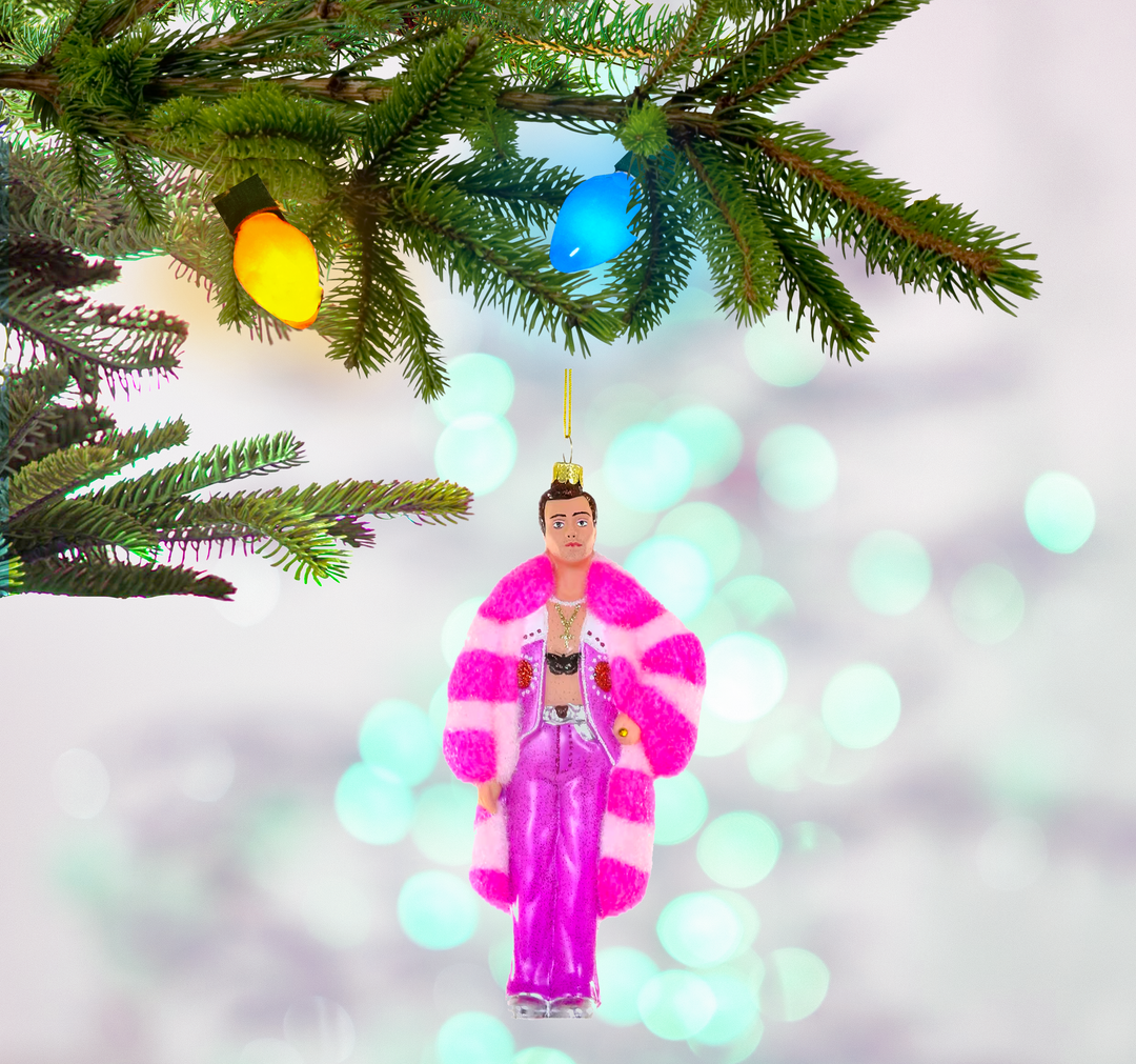 Harry Styles Pink Ornament