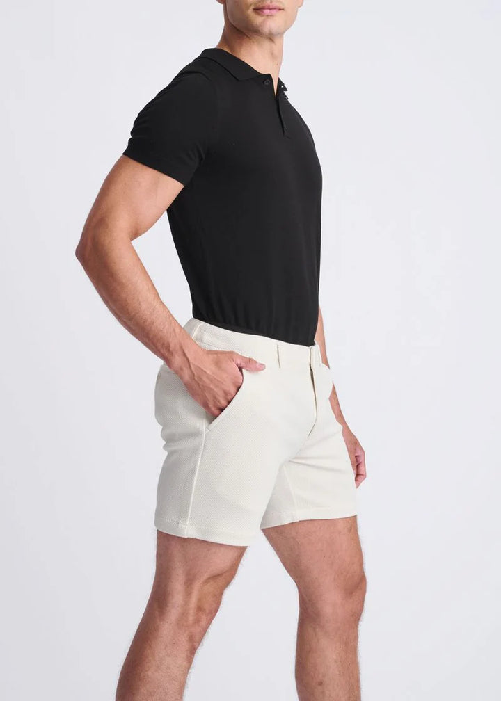 Parchment 6" Inseam Textured Stretch Knit Chino Shorts PM-2541