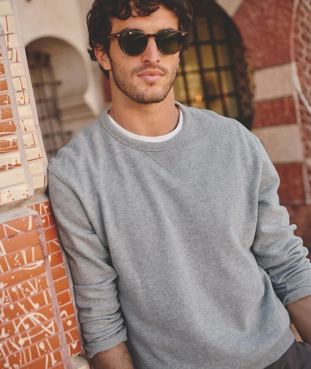 Relaxed Cloud 9 Fleece Crewneck Heather Grey