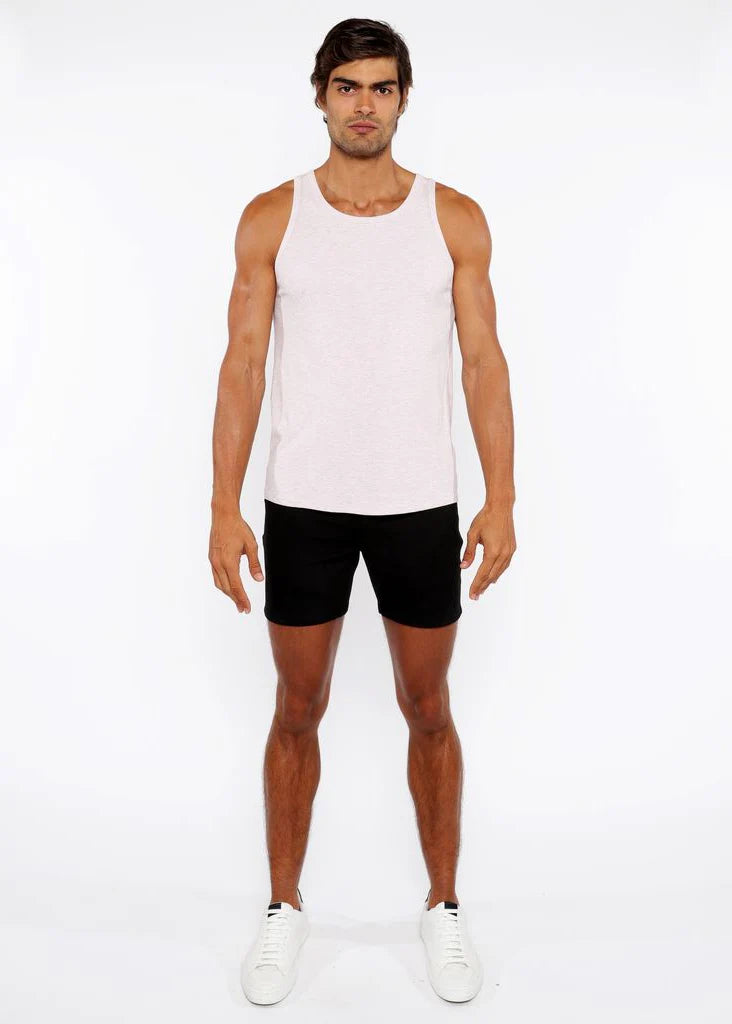 Pink Powder Rib Stretch Modal Tank Sta-16004-02