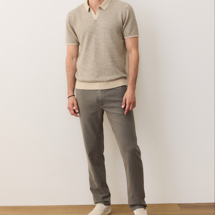 Liam Sweater Polo Natural/Charcoal