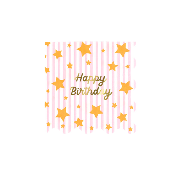 Bright Star Happy Birthday Small Napkin (16ct)