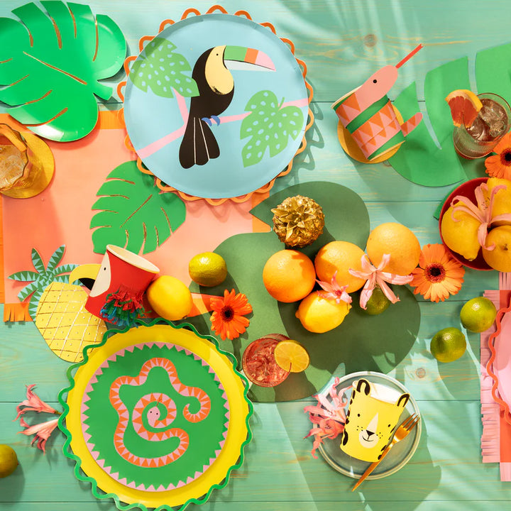 Tropical Leaf Napkins (X 16)