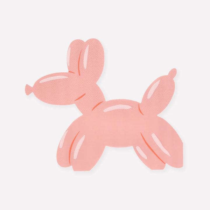 Balloon Dog Napkins (X 16)