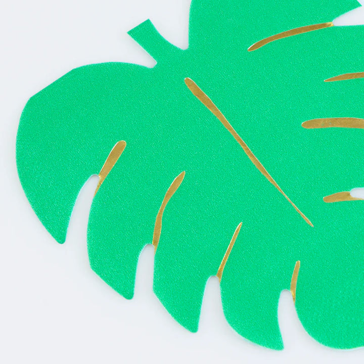 Tropical Leaf Napkins (X 16)