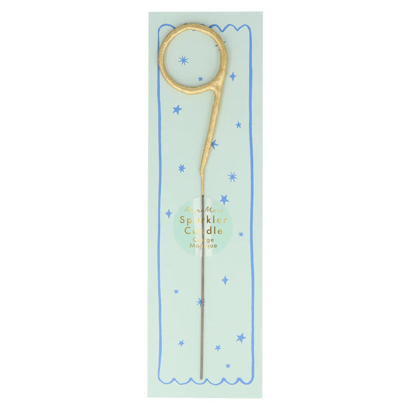 Gold Sparkler Candles Numbers 0-9