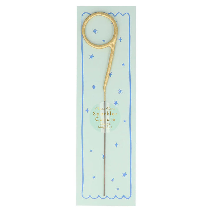 Gold Sparkler Candles Numbers 0-9