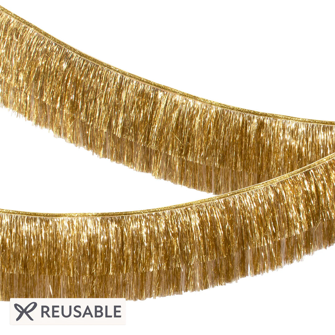 Gold Tinsel Fringe Garland