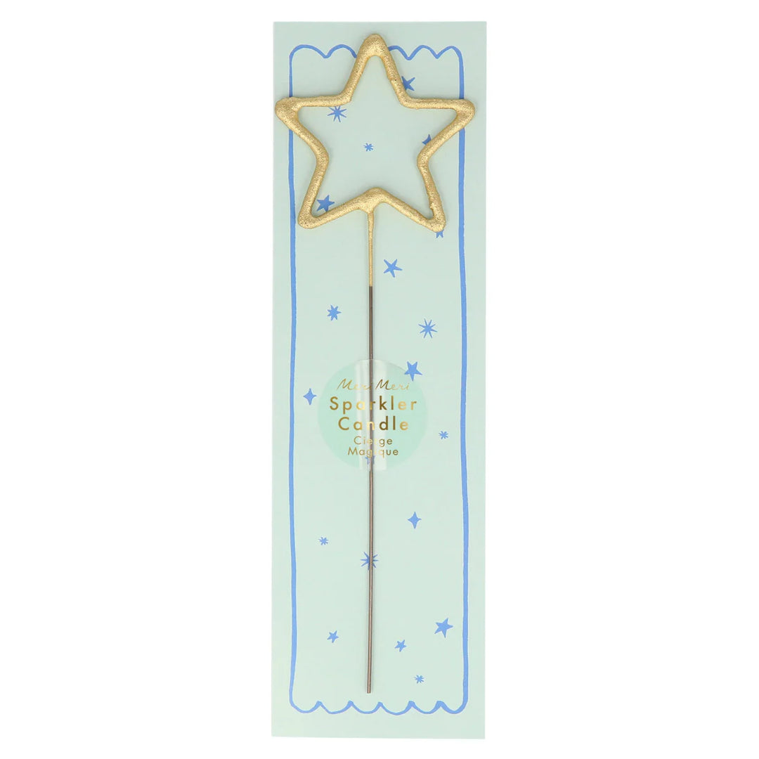 Star Gold Sparkler Candle