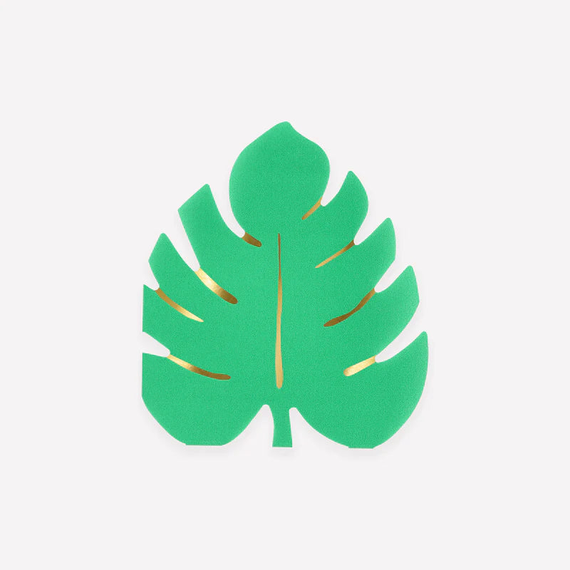 Tropical Leaf Napkins (X 16)