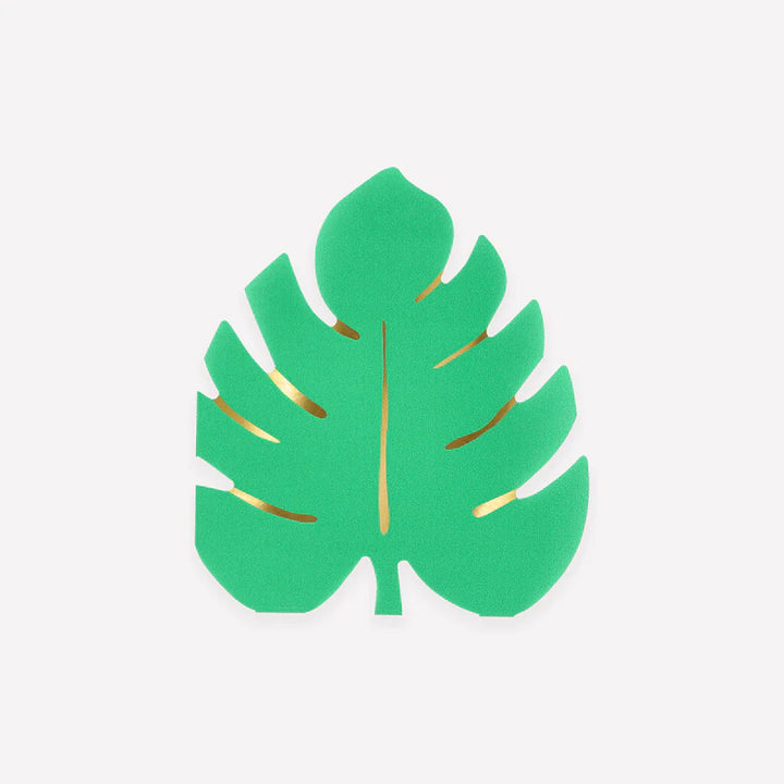 Tropical Leaf Napkins (X 16)
