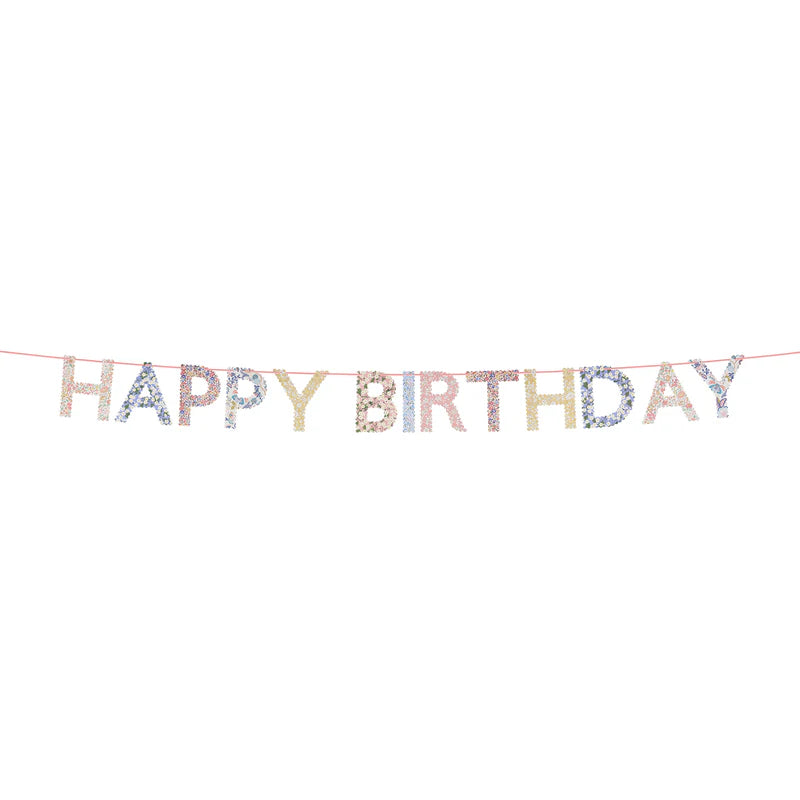 Meri Meri X Liberty Happy Birthday Garland