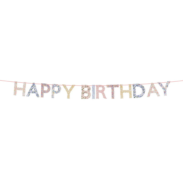 Meri Meri X Liberty Happy Birthday Garland