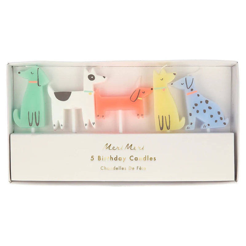 Set Of 5 Dog Candles
