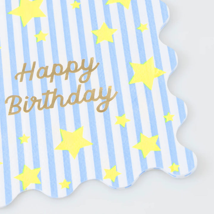 Bright Star Happy Birthday Small Napkin (16ct)