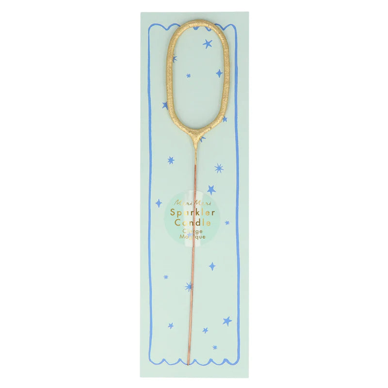 Gold Sparkler Candles Numbers 0-9
