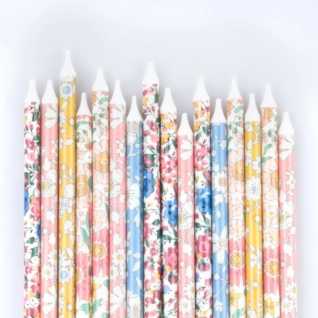 Meri Meri X Liberty Mixed Print Party Candles