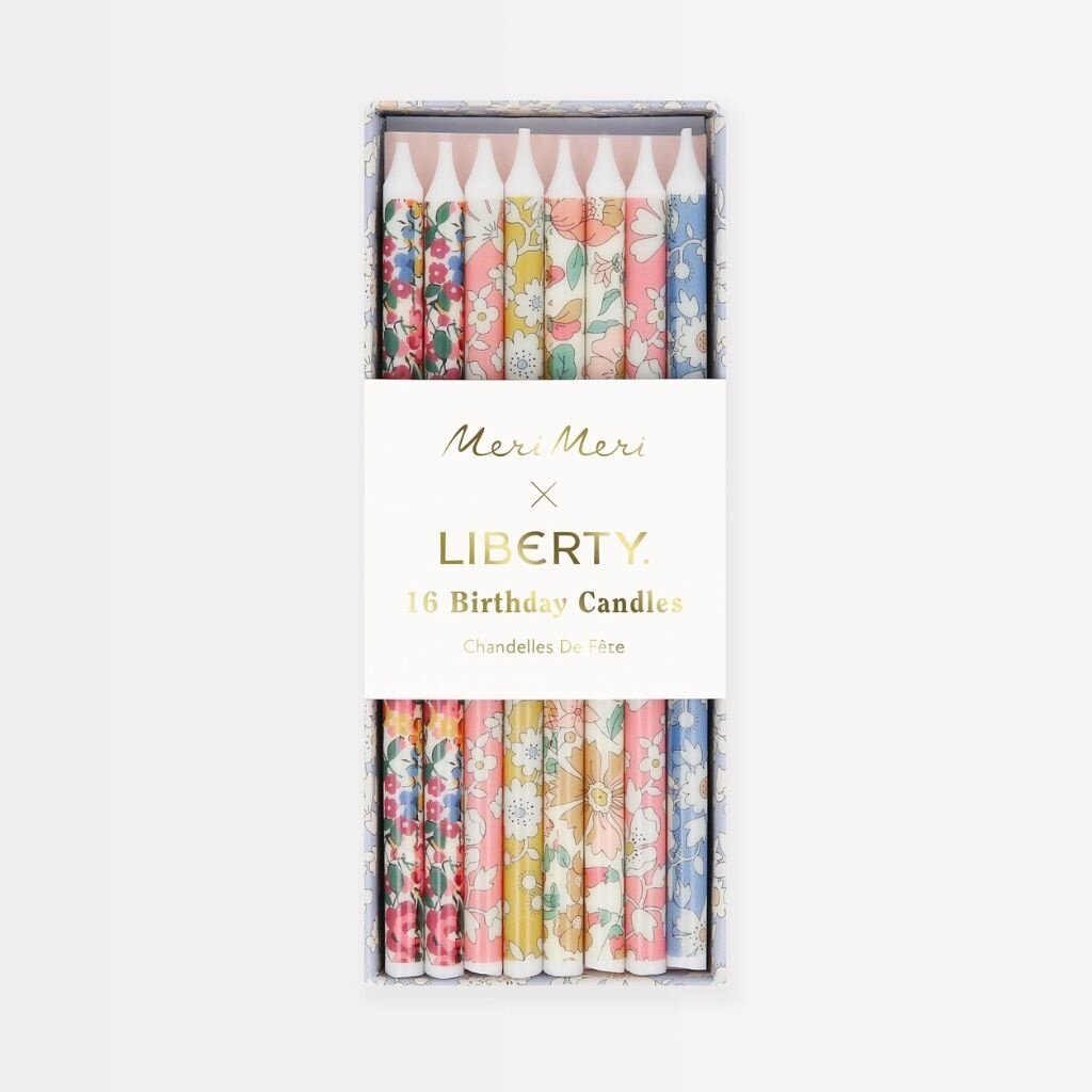 Meri Meri X Liberty Mixed Print Party Candles