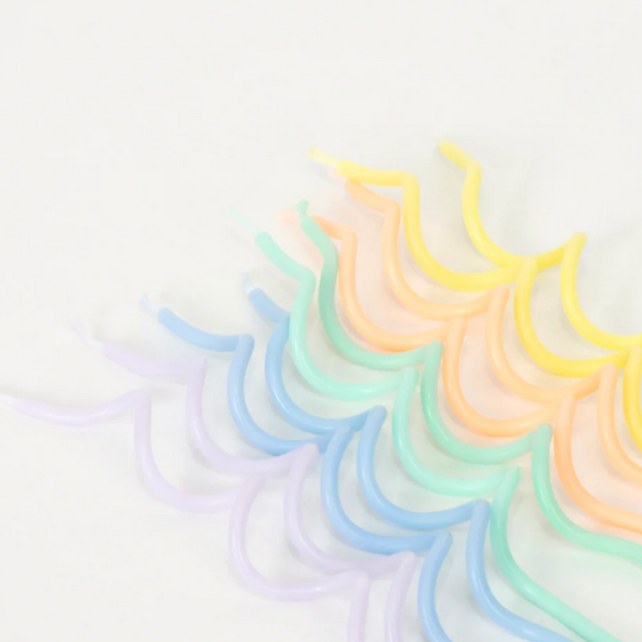 Pastel Swirly Candles