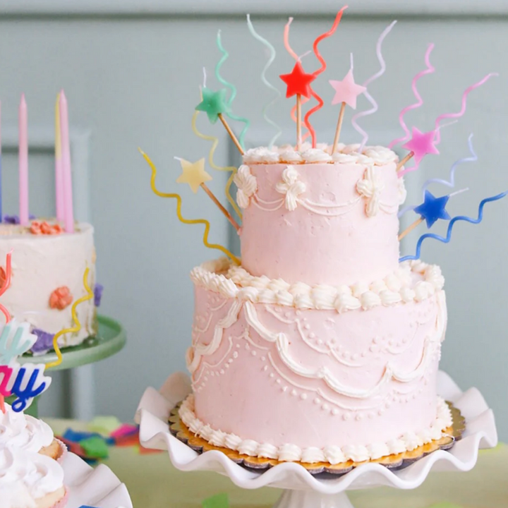 Pastel Swirly Candles