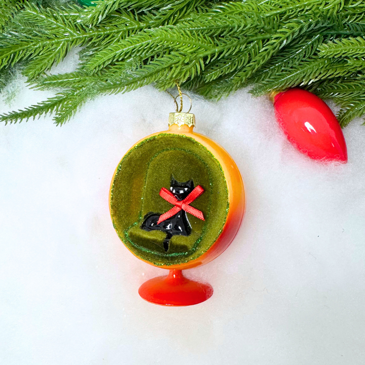 Mid-Century Chair & Cat Ornament