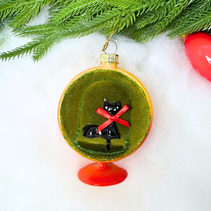 Mid-Century Chair & Cat Ornament