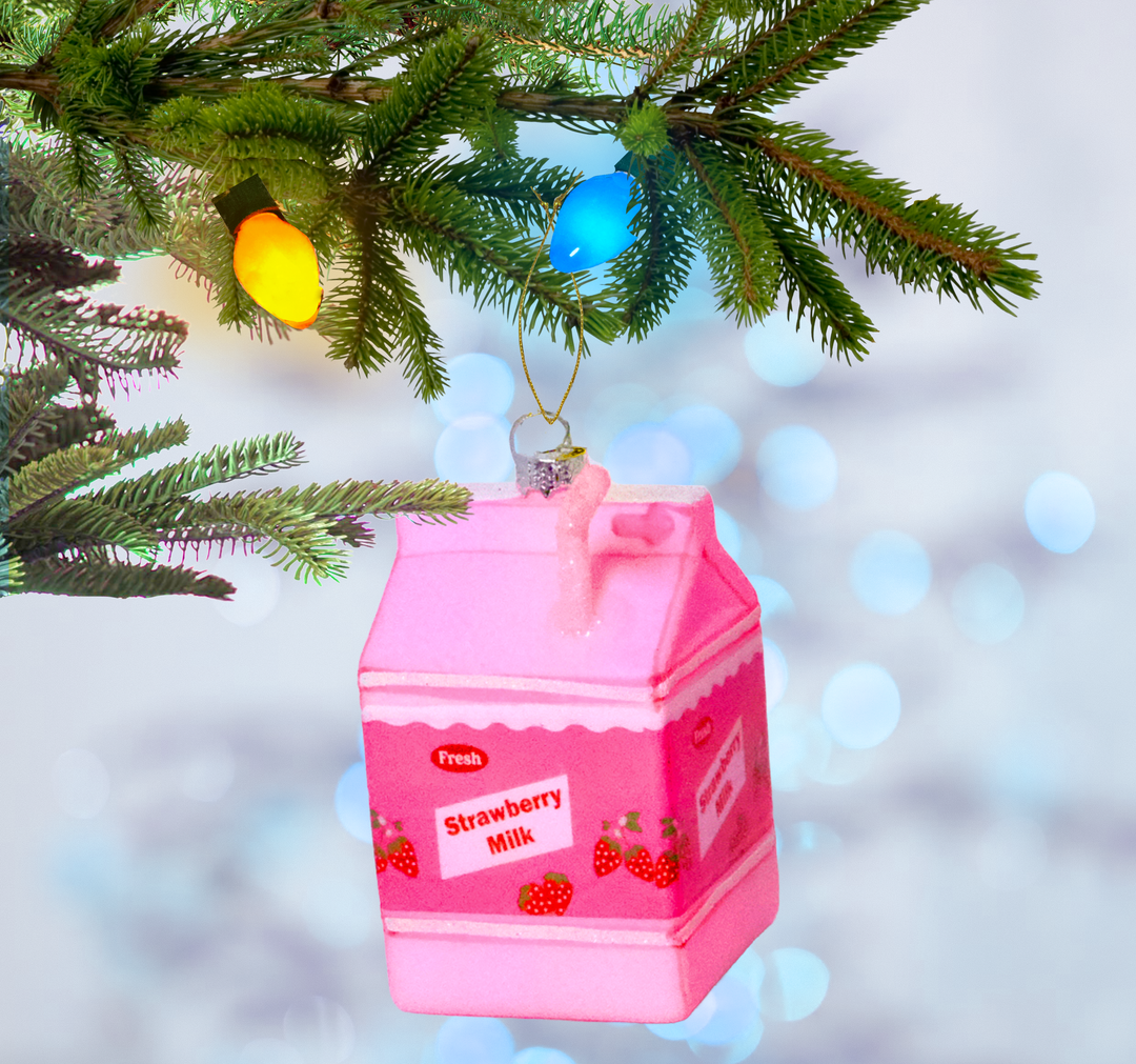 Strawberry Milk Ornament