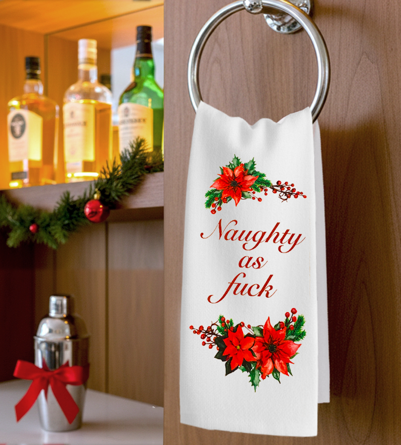 Naughty As Fuck Tea Towel