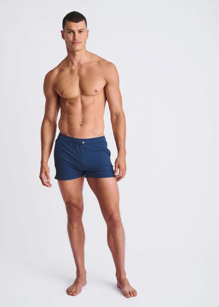 Riviera Seersucker Swim Shorts W/Mesh Lining PM-6023