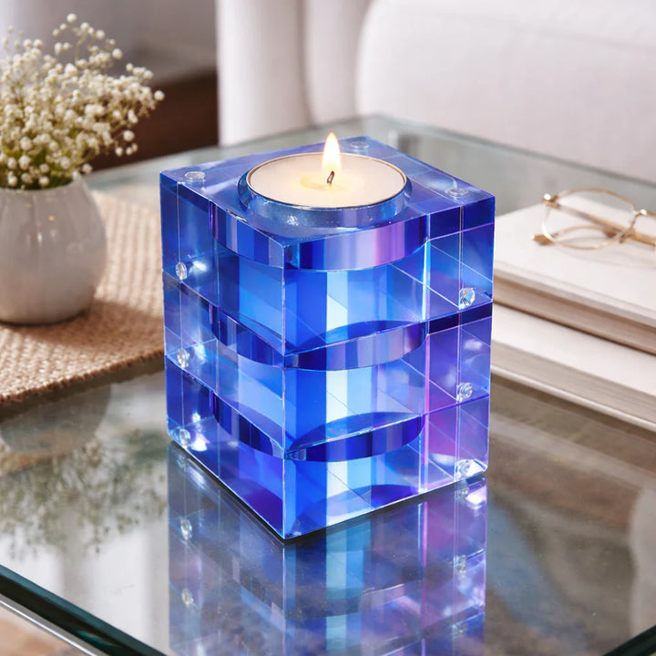 Striped Magnet Tealight Candle Holder - Set of 3 in 2 Colors