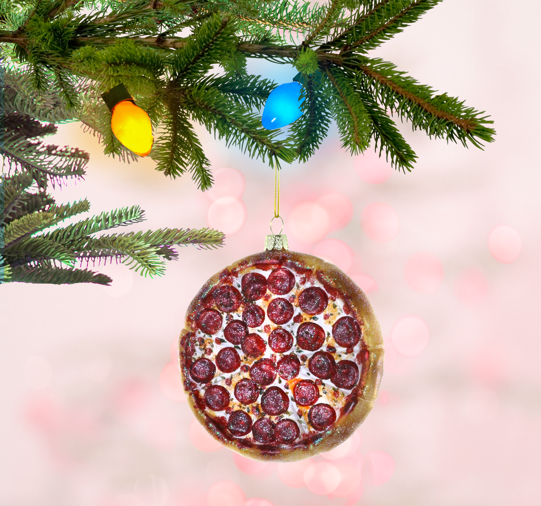 Pepperoni Pizza Ornament