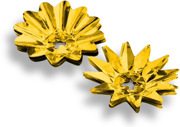 Faceted Light Reflectors - Gold