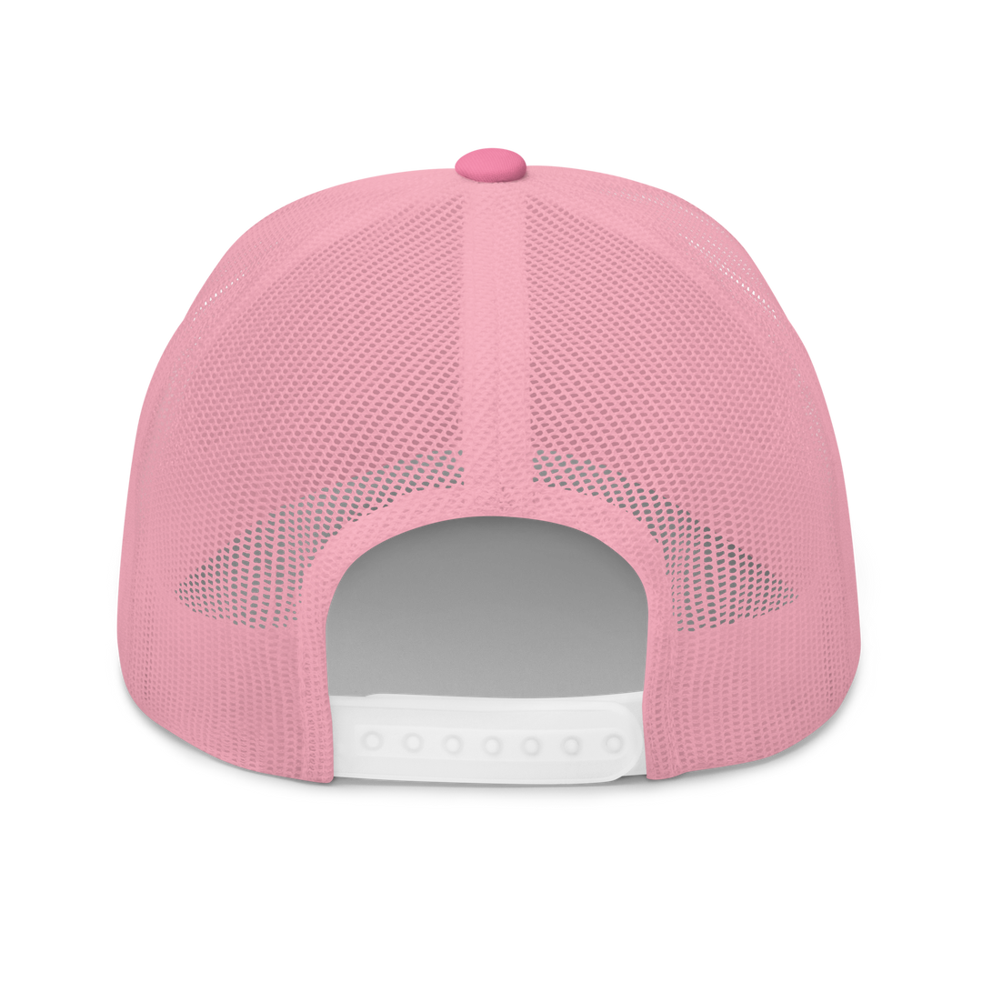 Racquet Club Logo Trucker Hat Pink