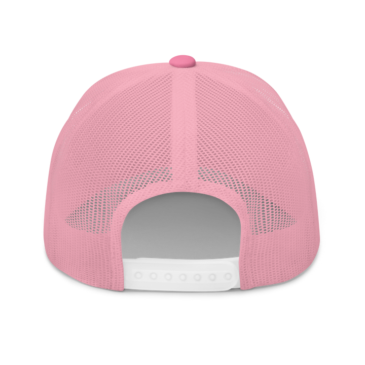Racquet Club Logo Trucker Hat Pink