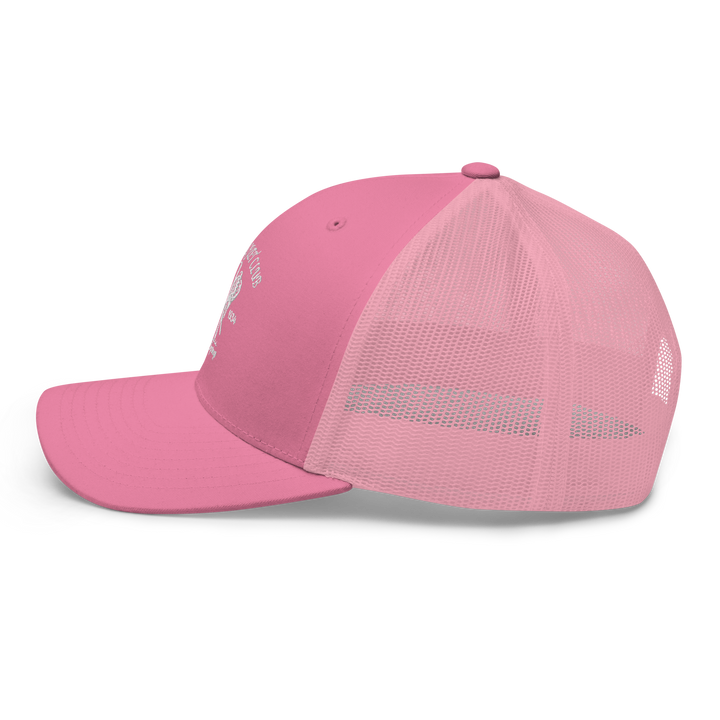 Racquet Club Logo Trucker Hat Pink