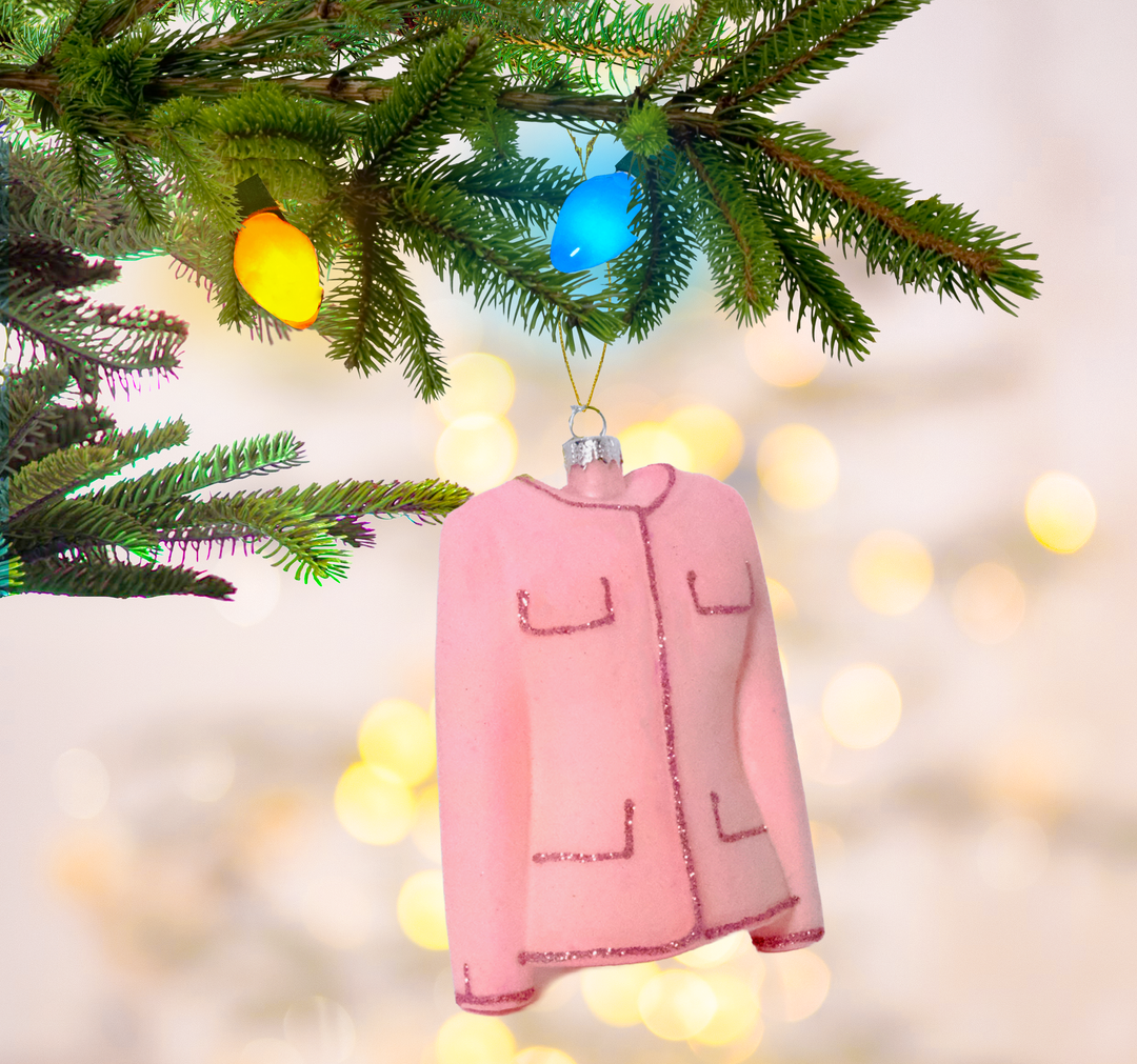 Luxe Tweed Jacket-Pink Ornament