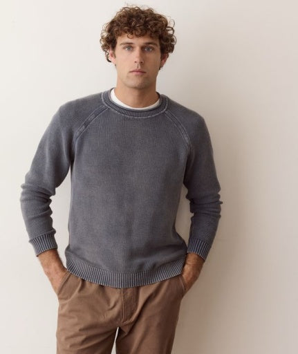 Garment Dye Roll Neck Sweater