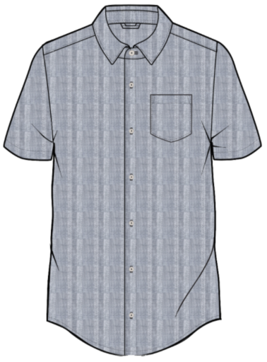 Classic Stretch Selvage Shirt - Blue