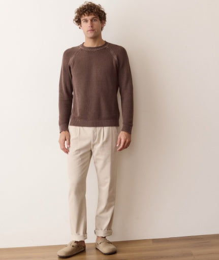 Garment Dye Roll Neck Sweater