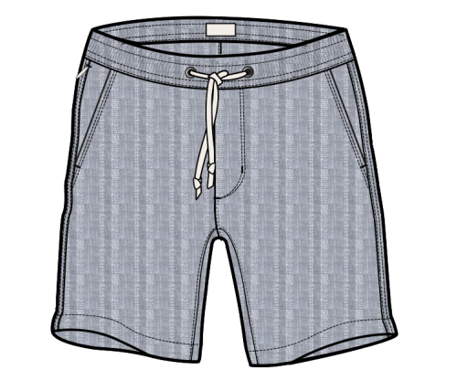 Saturday Beach Short 6" - Blue