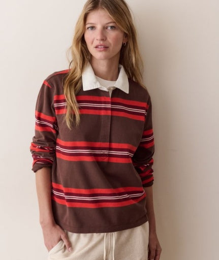 Miracle Jersey Rugby Polo Chocolate & Berry