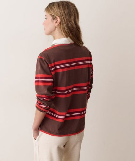 Miracle Jersey Rugby Polo Chocolate & Berry